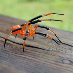 Glass Spider, Spider Blown Glass, Art Glass Figurines , Blown Figurine - thumbnail 2