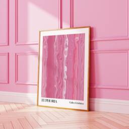 Trendy Aesthetic Wall Art, Retro Abstract Pink Gradient Poster, Vintage Euphoria Print, Gallery Wall, Modern Art 2396 - thumbnail 1