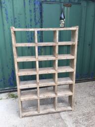 The Shoe Rack Industrial Up-Cycled Pigeon Hole Shelving Unit - For Delivery Charge Info See Description