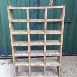 The Shoe Rack Industrial Up-Cycled Pigeon Hole Shelving Unit - For Delivery Charge Info See Description - thumbnail 2