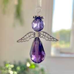 Glass Angel Ornament Keepsake Gift - thumbnail 2