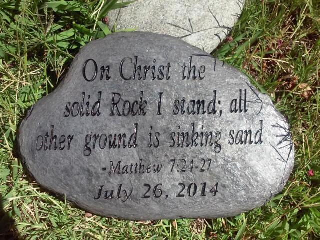 Engraved Scripture Stones, Personalized Garden Stone, Psalms, Family Stone, Address Stones, Engraved Name, Personalized Gifts, Engraved Gift - image 1