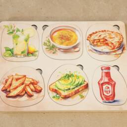 Food Cycle Wooden Puzzle, Kids Educational Toy - thumbnail 2