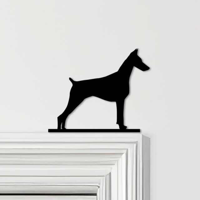 Door Topper Doberman Dog Tll Various Colours Top Of Decorative Sign - Novelty Wall Decor, Frame Art, Art - image 1