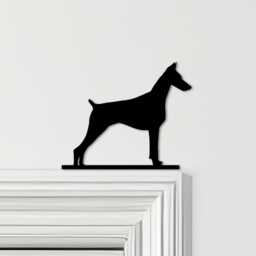 Door Topper Doberman Dog Tll Various Colours Top Of Decorative Sign - Novelty Wall Decor, Frame Art, Art - thumbnail 1