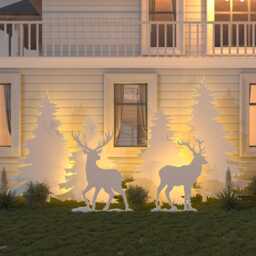 Reindeer & Classic Pine Templates, 6-Piece Christmas Yard Art, PDF & Cnc Files - thumbnail 2
