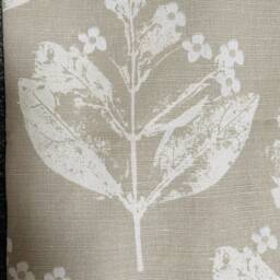 Laura Ashley Chiltern Natural, Handmade Floral Pillow With Pom Decorative Edging - thumbnail 4