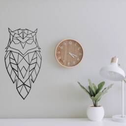 Geometric Owl - Hanging Wall Art Figure Decor Scandinavian Style Hygge Home Animal Animals Gift Sculpture 3D - thumbnail 2