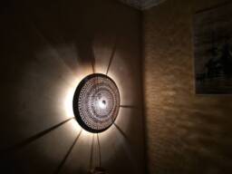 Engraved Brass Moroccan Wall Sconce Handmade Antique Light