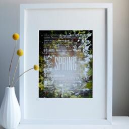 Spring Bucket List Print 8x10 Archival Photo Paper - thumbnail 1