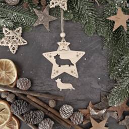 Personalised Star Dog Christmas Decoration Ornament Puppy - Pet Loss Brightest Star in The Sky - thumbnail 4