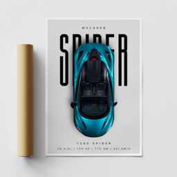 Mclaren 720S Spider - Car Specs Poster Luxury Wall Art, Supercar Decor, Print For Lover, Gift, Garage Art & Home Decor - thumbnail 3