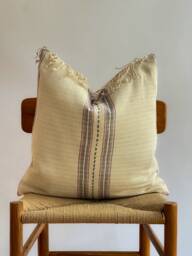 Hand Woven Natural Fiber Pillow Cover - thumbnail 1