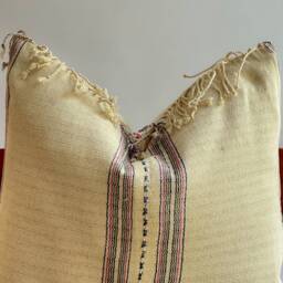 Hand Woven Natural Fiber Pillow Cover - thumbnail 2