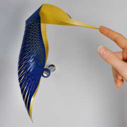 Kingfisher Metal Wall Art, 3D Origami Bird Decor, Housewarming Gift