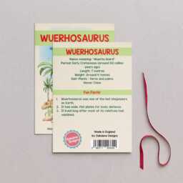 Wooden Wuerhosaurus Dinosaur Christmas Tree Decoration, Birch Plywood Lover Gift, Keepsake, Watercolour Art - thumbnail 2
