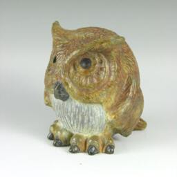 Owl Sculpture Bronze - Egg Size Small - thumbnail 3