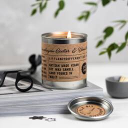 Himalayan Cedar & Vanilla Scented Candle Vegan Soy Wax Mandle - thumbnail 1