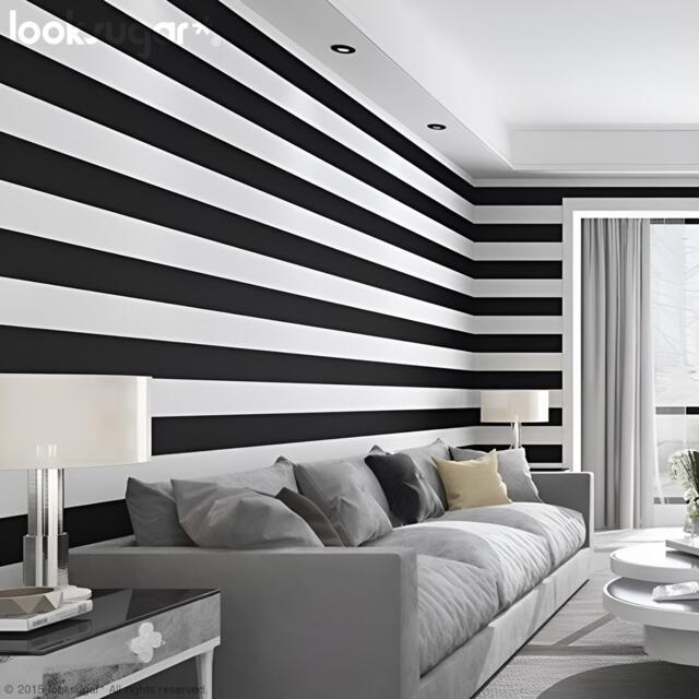 stripe Wall Decals . Ideal Decoration For Home, Restaurant, Commercial Space. More Cost Effective & Efficient Than Wallpaper/stencils - image 1
