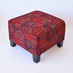 Ekenas Footstool Cover F02 Tribal Bohemian Kilim Rug Ottoman Footstool Cover Tabouret Couverture Fu??hocker Abdeckung
