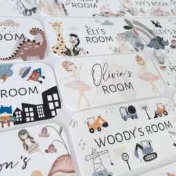 Personalised Ballerina Bedroom Door Sign, Name Room Dance Theme, Baby Nursery D??cor, Kids Wall Hanging, Ballet Plaque, Girls Pink - thumbnail 4