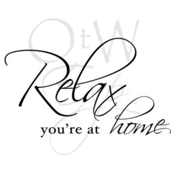 Relax Wall Decal, You're At Home, Vinyl Wall Words, Calm Home Decor, Entry Way Decal - thumbnail 2