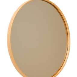 Round Solid Wood Wall Mirror, Walnut Or Oak Frame, Bathroom & Hallway Mirror - thumbnail 4