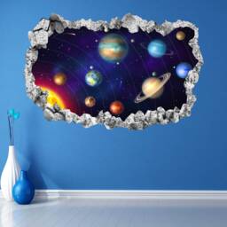 Planets Space Solar System Wall Sticker Mural Decal Print Art Astronomy Stars Kp13 - thumbnail 3