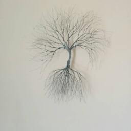 Custom-Silver Wire Wall Art Tree Of Life-Wall Decoration-Decorative -Wire Art-Wall Decoration-Home Decor-Art Deco - Home - thumbnail 4