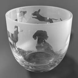 Dachshund Candleholder - Crystal Glass Candleholder With Dachshund Frieze Design - Perfect For Ball Or Pillar Candle - thumbnail 3