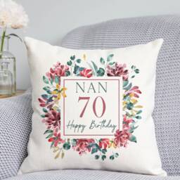 70Th Birthday Cushion - thumbnail 1