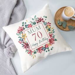 70Th Birthday Cushion - thumbnail 3