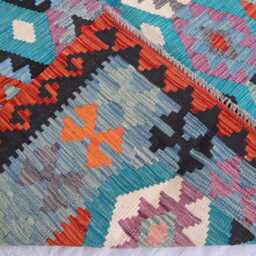 6x8 Ft New Afghan Chubi Kilim Rug, Flatweave Maimana Tribal Turkmen Oriental Rug, Vintage Rug For Bedroom, Living Room Carpet - thumbnail 4