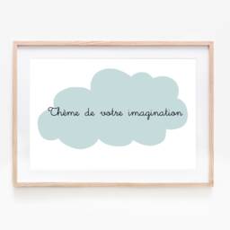 Customizable Watercolor Painting, Child's First Name Customizable Watercolor, Baby Illustration, Unique Creation - thumbnail 1