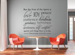 "Vinyl Wall Art Decal - ""The Fruit Of The Spirit" - thumbnail 1
