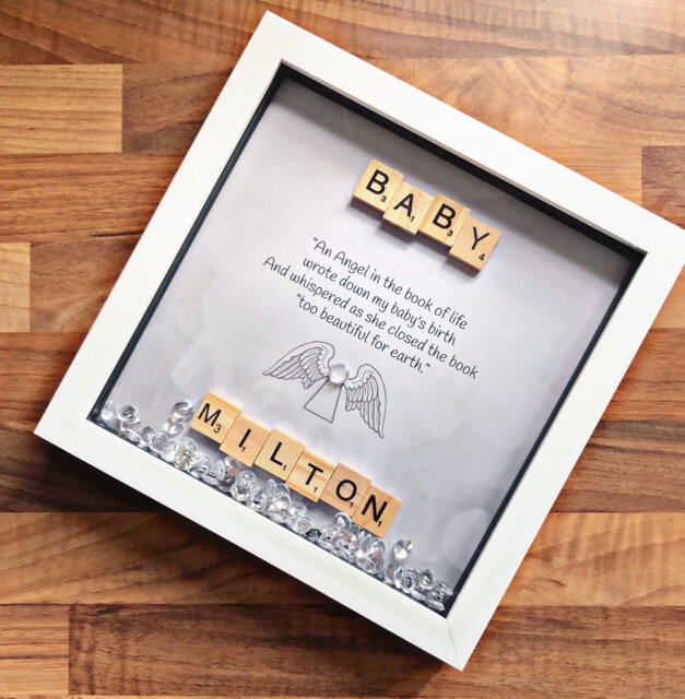 Baby Rememberance Frame. Memorial Gift. Rainbow Baby. Sympathy Gift - image 1