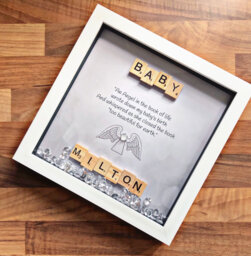 Baby Rememberance Frame. Memorial Gift. Rainbow Baby. Sympathy Gift - thumbnail 1