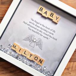 Baby Rememberance Frame. Memorial Gift. Rainbow Baby. Sympathy Gift - thumbnail 2