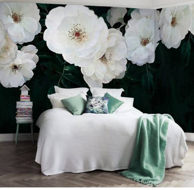 Vintage Floral Wall Mural European Oil Painting Style - image 1