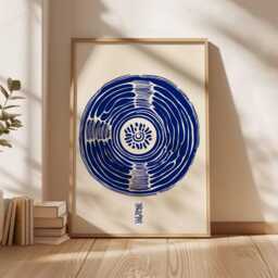 Vinyl Poster, Record Player Wall Art Print, Music Studio Decor, Lover Gift, Retro Print - thumbnail 3