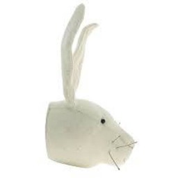 Rabbit Head - Animal Faux Taxidermy Nursery Decor Stuffed Animal Woodlands Nursery Felt - thumbnail 2
