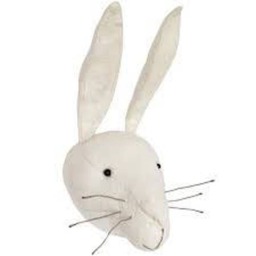 Rabbit Head - Animal Faux Taxidermy Nursery Decor Stuffed Animal Woodlands Nursery Felt - thumbnail 3