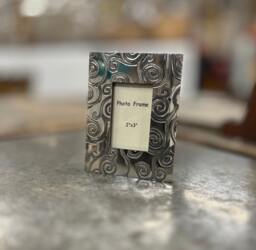Tree Of Life Pewter Photo Frame Mini 2x3, Handmade - thumbnail 1