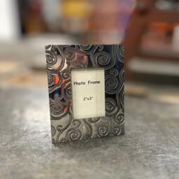 Tree Of Life Pewter Photo Frame Mini 2x3, Handmade - thumbnail 3