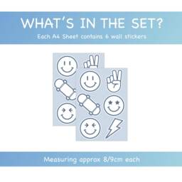 Emoji Wall Decals - Cool Kid's Room Decor Stickers - thumbnail 2
