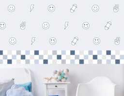 Emoji Wall Decals - Cool Kid's Room Decor Stickers - thumbnail 1