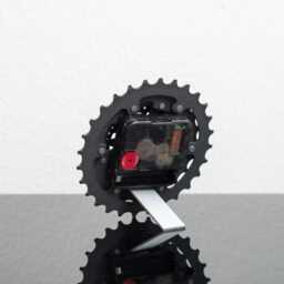 Unique Birthday Gift For Cyclist Boyfriend Or Husband, Amazing Desk Clock Made Out Of Bike Gears, Steampunk Accent Him - thumbnail 4