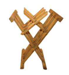 Wooden Medieval Viking Folding Chair - thumbnail 3