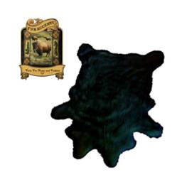 Plush Faux Fur Pelt Rug - Shaggy Cowhide Shape, Usa Made - thumbnail 2