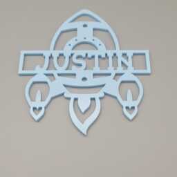 Personalised Space Rocket - Outer Boys Bedroom Decor, Nursery Decor Name, Door Or Wall Hanger in Acrylic Wood - thumbnail 4